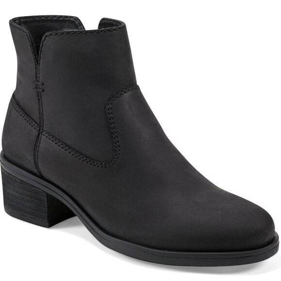 NEW EARTH Suede Oslo Comfort Booties black for women 563tn - Picture 5 of 9